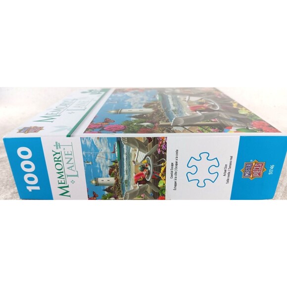 Coastal Escape 1000 Piece Jigsaw Puzzle Memory Lane 27" X 19" by MasterPieces - Picture 2 of 4